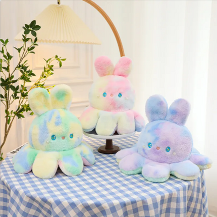 Reversible Octopus Rabbit Plush Toy 