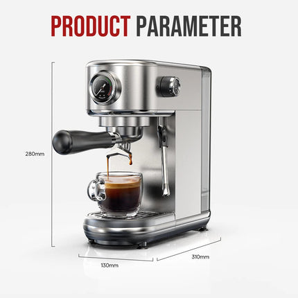 MyGiftHome 20 Bar Semi-Automatic Espresso Machine