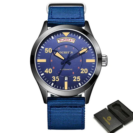MyGiftHome Men's Mechanical Watch Luminous Hands (OCHSTIN)-Blue