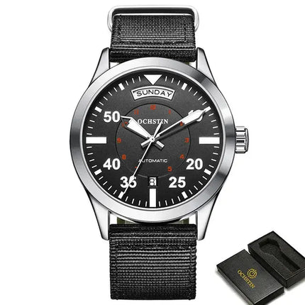 MyGiftHome Men's Mechanical Watch Luminous Hands (OCHSTIN)-Black