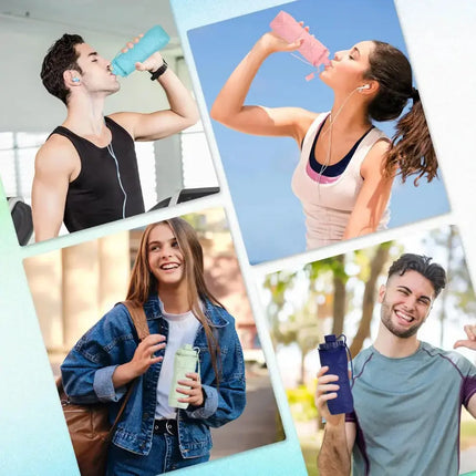 MyGiftHome 20oz Foldable Water Bottle for Travel and Sports