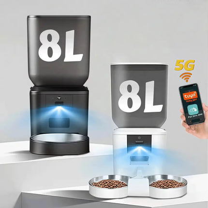 MyGiftHome Automatic Cat Feeder with 1080P Camera 