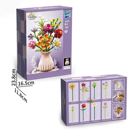 MyGiftHome Flower Model Building Blocks DIY Home Decor