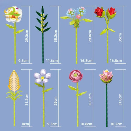 MyGiftHome Flower Model Building Blocks DIY Home Decor