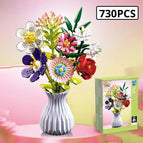 Style 2 with Vase and Box (730PCS)
