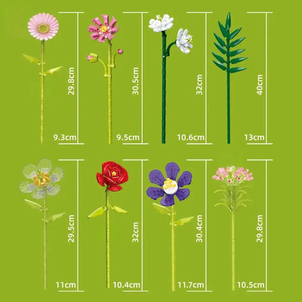 MyGiftHome Flower Model Building Blocks DIY Home Decor