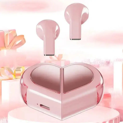 MyGiftHome Heart Shaped Rotatable Bluetooth Earphones