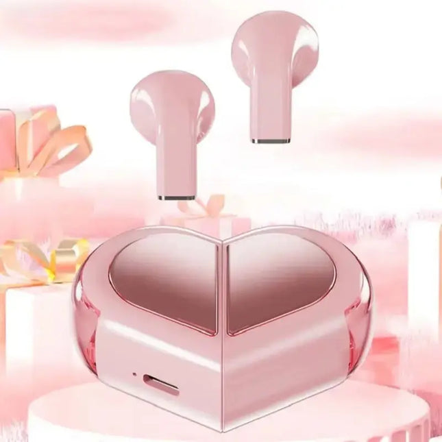 MyGiftHome Heart Shaped Rotatable Bluetooth Earphones