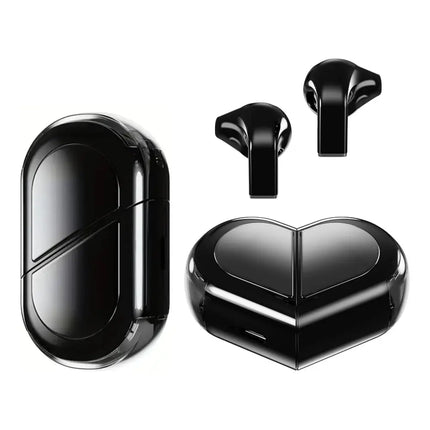 MyGiftHome Heart Shaped Rotatable Bluetooth Earphones