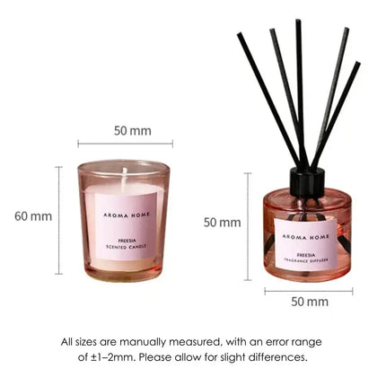 MyGiftHome Reed Diffuser & Scented Candle Gift Set