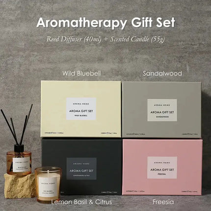 MyGiftHome Reed Diffuser & Scented Candle Gift Set