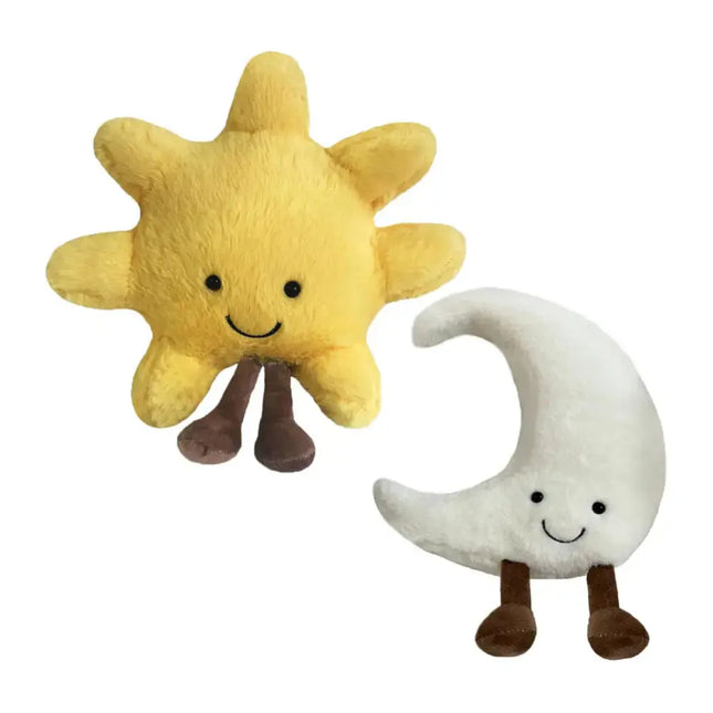 MyGiftHome Sun and Moon Plush Toy Throw Pillow