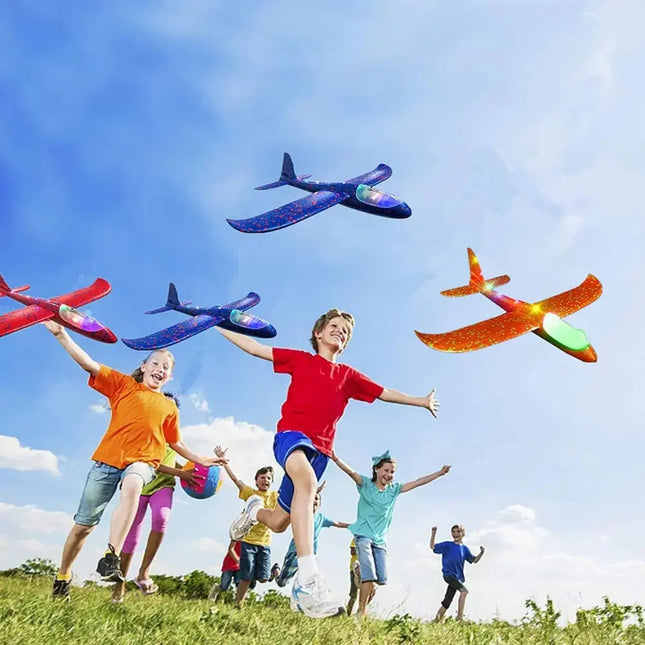 MyGiftHome Throwing Foam Airplane Toy 2 Flight Mode Glider MyGiftHome