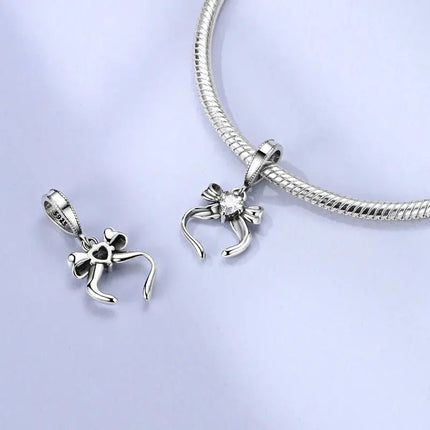 MyGiftHome S925 Silver Pink Charms DIY Jewerlry Accessories