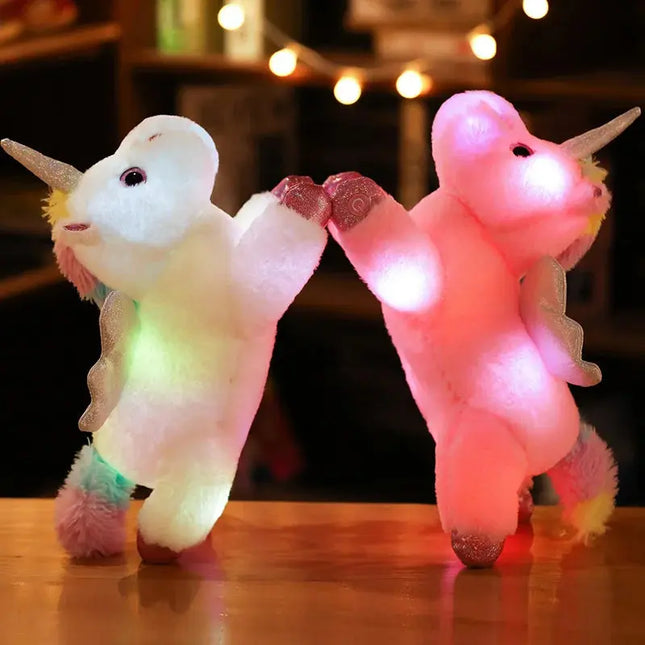 MyGiftHome Light-Up Unicorn Plush Stuffed Animal Toys