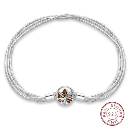 MyGiftHome S925 Silver Mesh Chain Bracelet with Pendant-Style 7