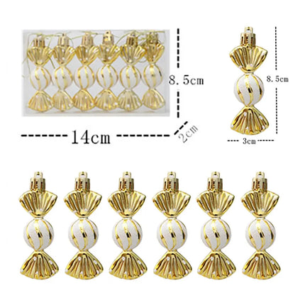 MyGiftHome Christmas Tree Ornament Candy-Gold