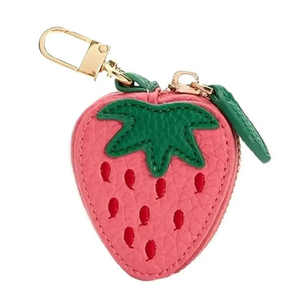 MyGiftHome Fruit Mini Coin Purse Keychain Pendant-Strawberry