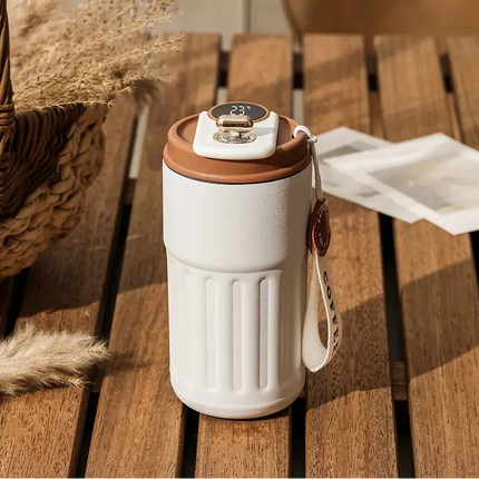 MyGiftHome 15oz Thermos Cup with Temperature Display