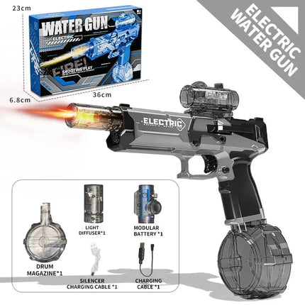 MyGiftHome Electric Water Gun Long Range Blaster-Gray