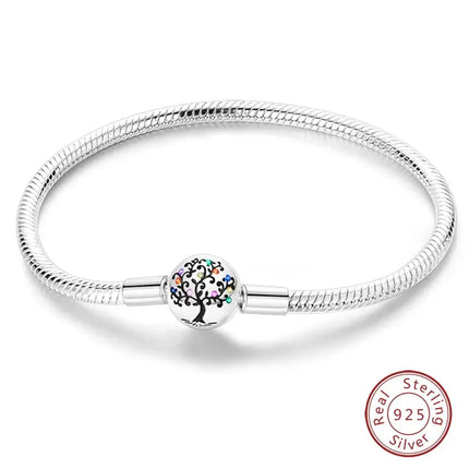 MyGiftHome S925 Silver Twisted Cable Bracelet with Pendant-Style 12