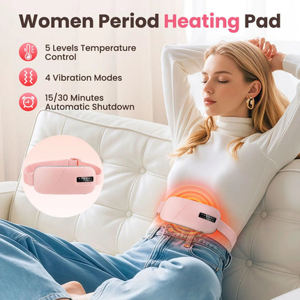MyGiftHome Portable Heating Pad for Period Cramps Relief