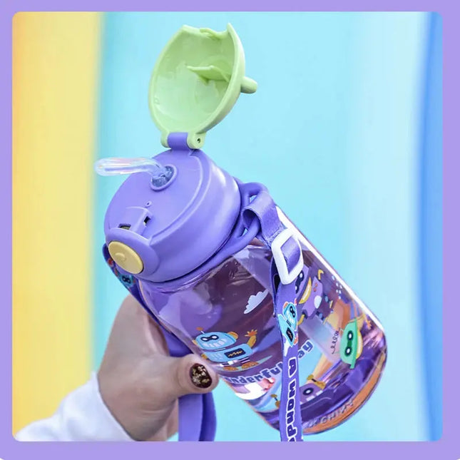 MyGiftHome 22oz Portable Kids Sippy Cup with Silicone Straw