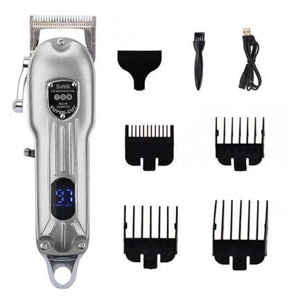Professional Dog Hair Clipper All Metal Rechargeable Pet Trimmer Cat Shaver Cutting Machine Puppy Grooming Haircut Low Noice 