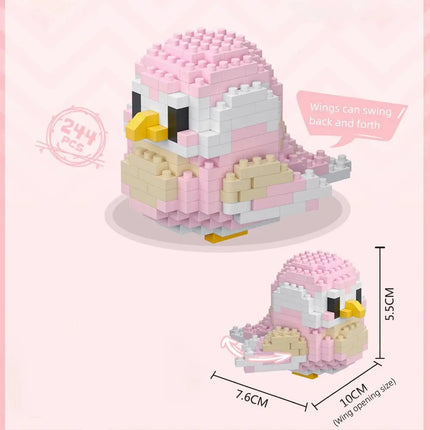 MyGiftHome Parrot Building Blocks 3D Bird Model