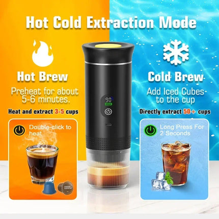 MyGiftHome 3-in-1 Portable Espresso Coffee Machine