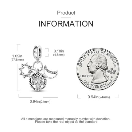 MyGiftHome S925 Silver Bead Charm for DIY Jewelry