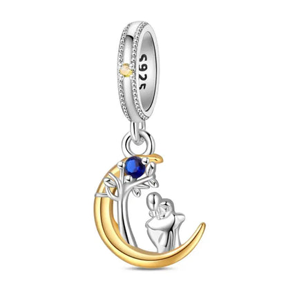 MyGiftHome S925 Silver Parent-Child Pendants for DIY Jewelry-Style 14