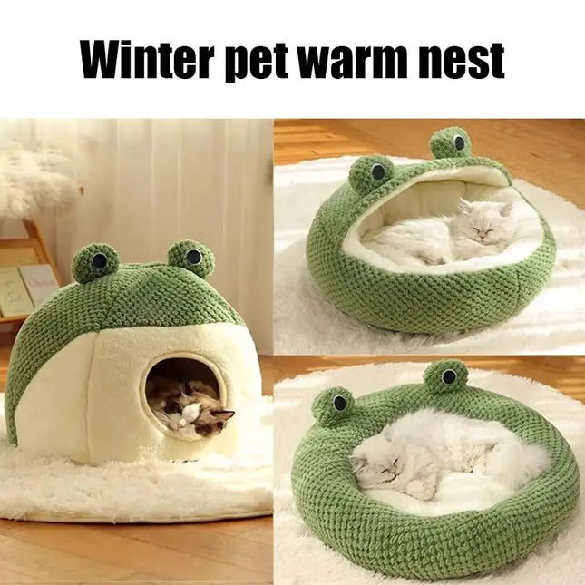 MyGiftHome Frog Shape Pet Nest Suitable for All Seasons MyGiftHome