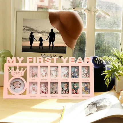 MyGiftHome My First Year Picture Frame for Baby