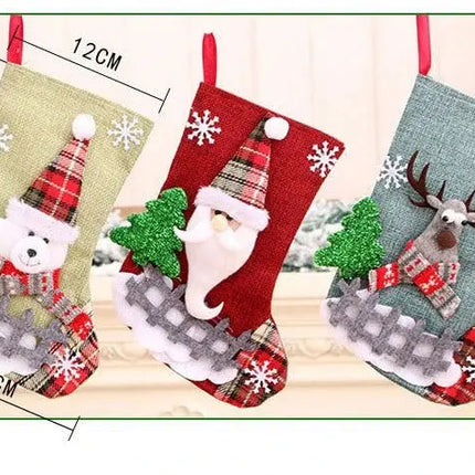 MyGiftHome Cartoon Christmas Socks Xmas Hanging Stockings