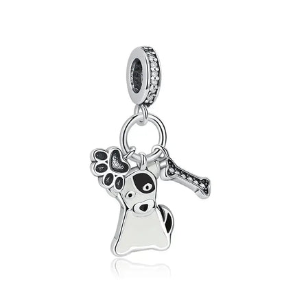 MyGiftHome S925 Silver Pet Charms for DIY Jewelry