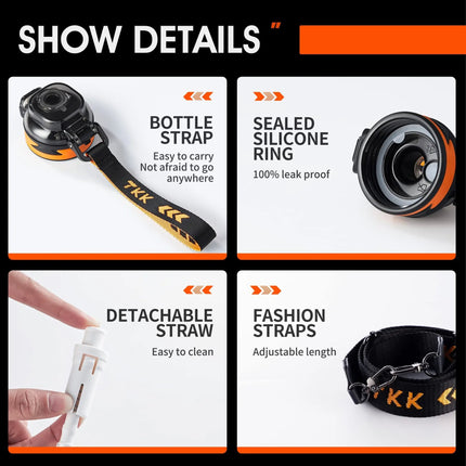 MyGiftHome Large Sport Water Jug with Straw