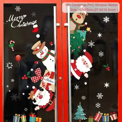 MyGiftHome Christmas Window Clings Stickers Wall Decals