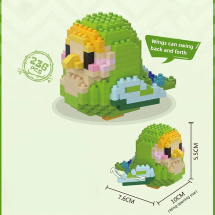 MyGiftHome Parrot Building Blocks 3D Bird Model