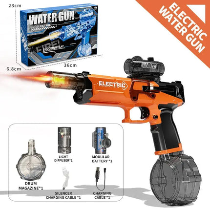 MyGiftHome Electric Water Gun Long Range Blaster-Orange
