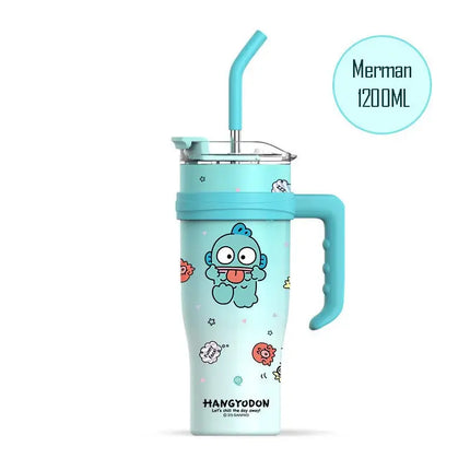 MyGiftHome 40oz Stainless Steel Tumbler with Handle-Hangyodon