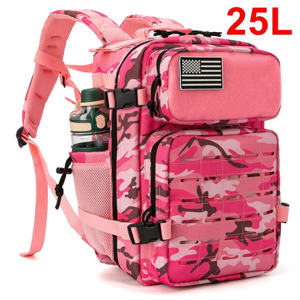 MyGiftHome 25L/45L Military Tactical  Backpack for Outdoors-Pink Camo 25L
