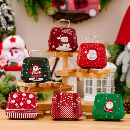 MyGiftHome Christmas Handbag Candy Tin Box