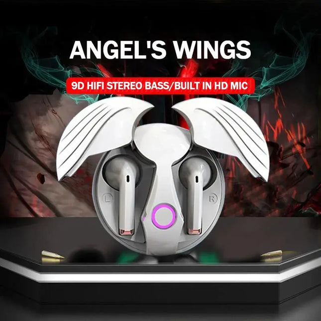 MyGiftHome Angel Wings Bluetooth Earbuds HIFI Stereo Wireless