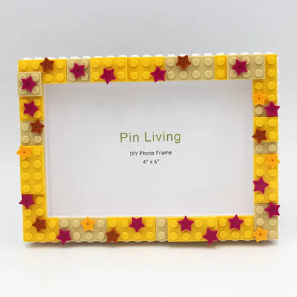 MyGiftHome DIY Building Block Photo Frame-Yellow