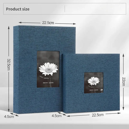 Linen Cover Photo Album Holds 200-300 Photos Dimensions