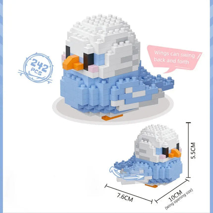 MyGiftHome Parrot Building Blocks 3D Bird Model