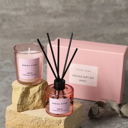 MyGiftHome Reed Diffuser & Scented Candle Gift Set