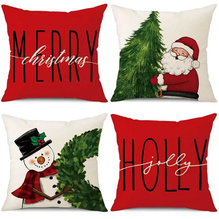 MyGiftHome Christmas Sofa Cushion Cover Pillowcase