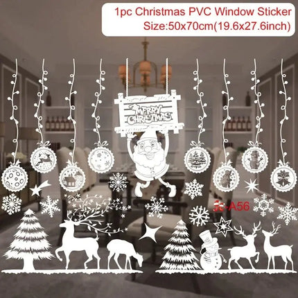 MyGiftHome Christmas Window Clings Stickers Wall Decals